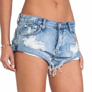 ONE TEASPOON Bandit Denim Shorts